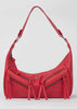 Rusty- Melrose Shoulder Bag with zip pockets and adjustable strap for everyday casual carry