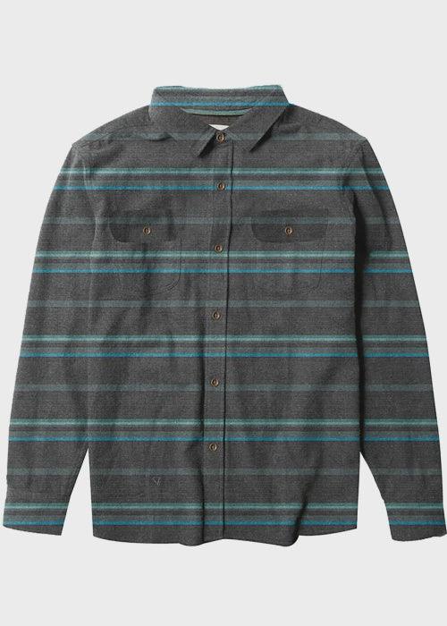 Vissla - Central Coast Long Sleeve Flannel (Black) - Westside Surf + Street