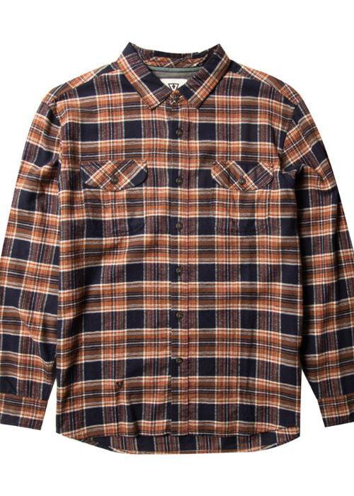 Vissla - Central Coast Long Sleeve Flannel (Masala) - Westside Surf + Street
