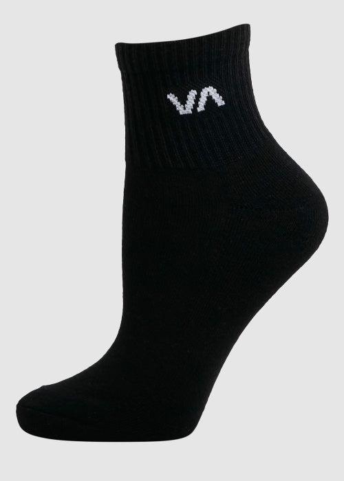 RVCA - VA Mini Crew Sock Black - Westside Surf + Street