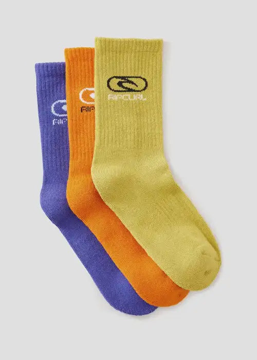 Rip Curl - Logo Crew Sock 3-pk Boy