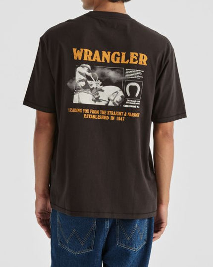 Wrangler - Editorial Slacker Tee (Worn Black)