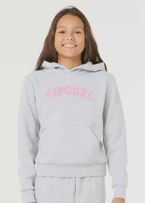 Rip Curl - Varsity Print Hoody Girls (Grey Marle)