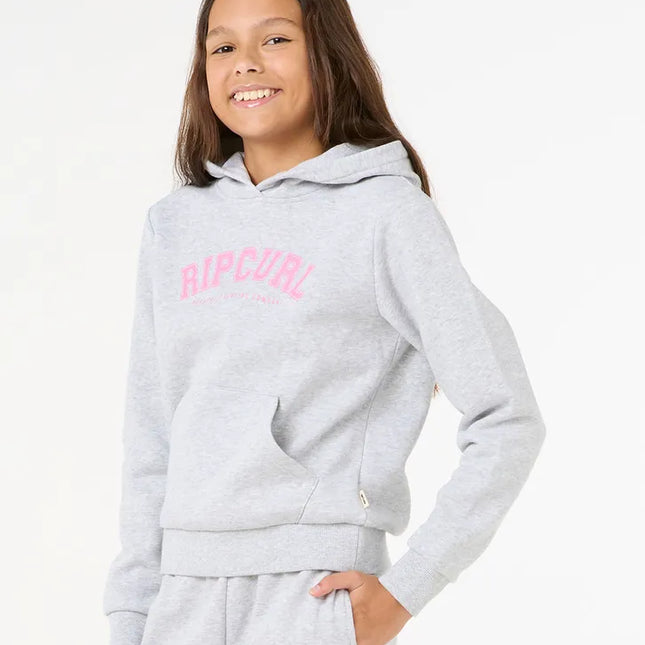 Rip Curl - Varsity Print Hoody Girls (Grey Marle)