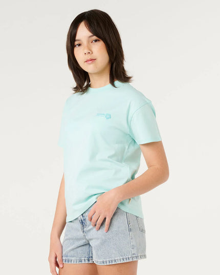 Rip Curl - Girls Hibiscus Heat Logo Tee