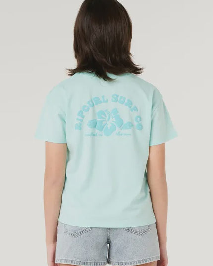 Rip Curl - Girls Hibiscus Heat Logo Tee