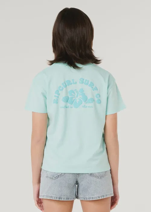 Rip Curl - Girls Hibiscus Heat Logo Tee