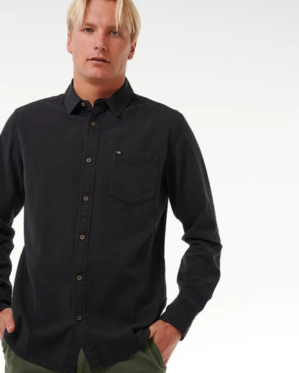 Rip Curl - Classic Surf Washed Long Sleeve Shirt (Black)