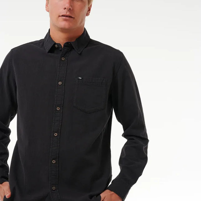 Rip Curl - Classic Surf Washed Long Sleeve Shirt (Black)