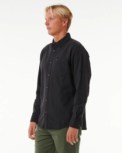 Rip Curl - Classic Surf Washed Long Sleeve Shirt (Black)