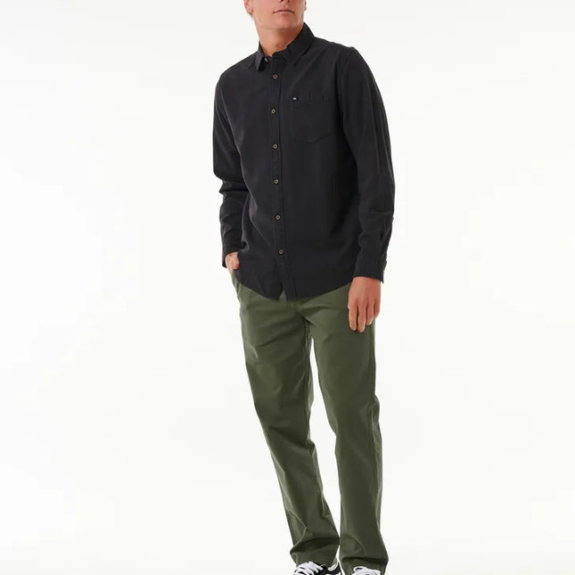 Rip Curl - Classic Surf Washed Long Sleeve Shirt (Black)