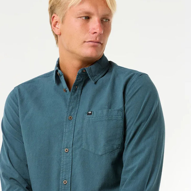 Rip Curl - Classic Surf Washed Long Sleeve Shirt (Pine Night)