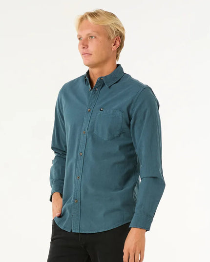 Rip Curl - Classic Surf Washed Long Sleeve Shirt (Pine Night)