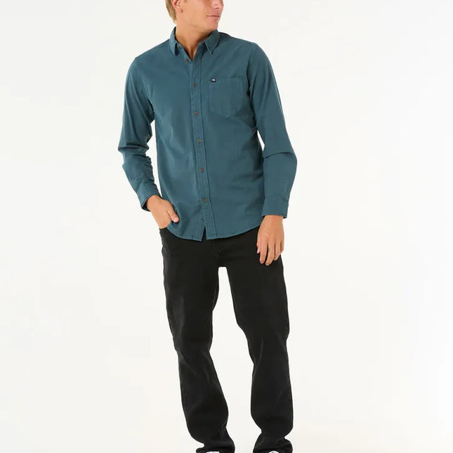 Rip Curl - Classic Surf Washed Long Sleeve Shirt (Pine Night)