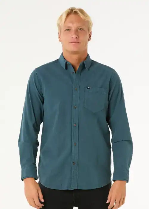 Rip Curl - Classic Surf Washed Long Sleeve Shirt (Pine Night)