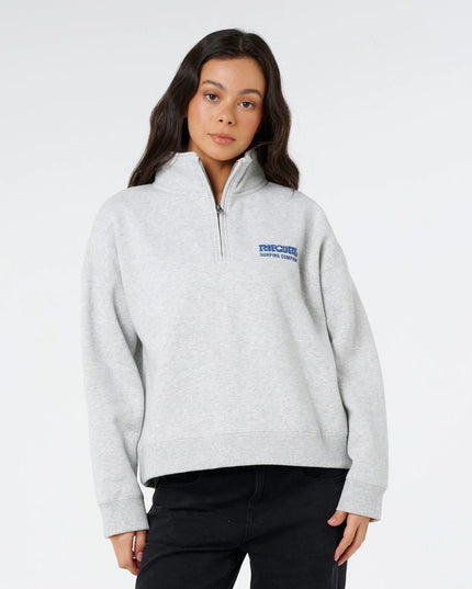 Rip Curl - Surf Puff 1/4 Zip (Grey Marle/Navy)