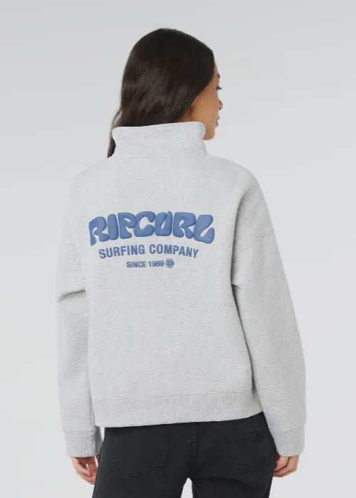 Rip Curl - Surf Puff 1/4 Zip (Grey Marle/Navy)