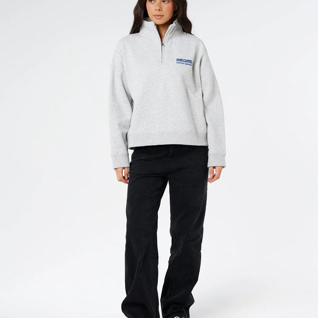 Rip Curl - Surf Puff 1/4 Zip (Grey Marle/Navy)
