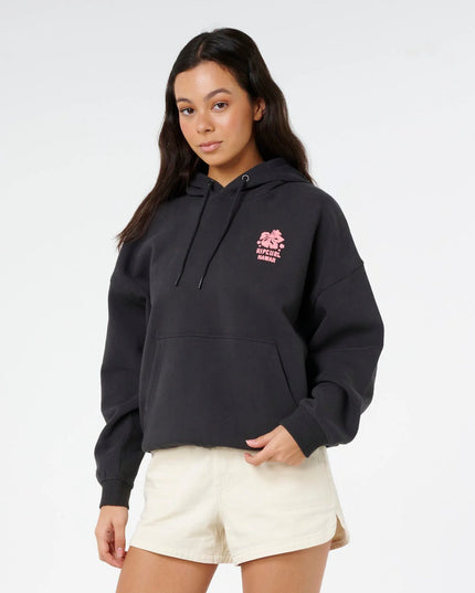 Rip Curl - Surf Puff Relaxed Hood P/P (Washed Black)