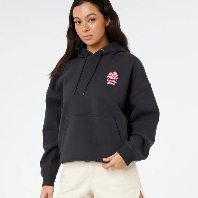 Rip Curl - Surf Puff Relaxed Hood P/P (Washed Black)