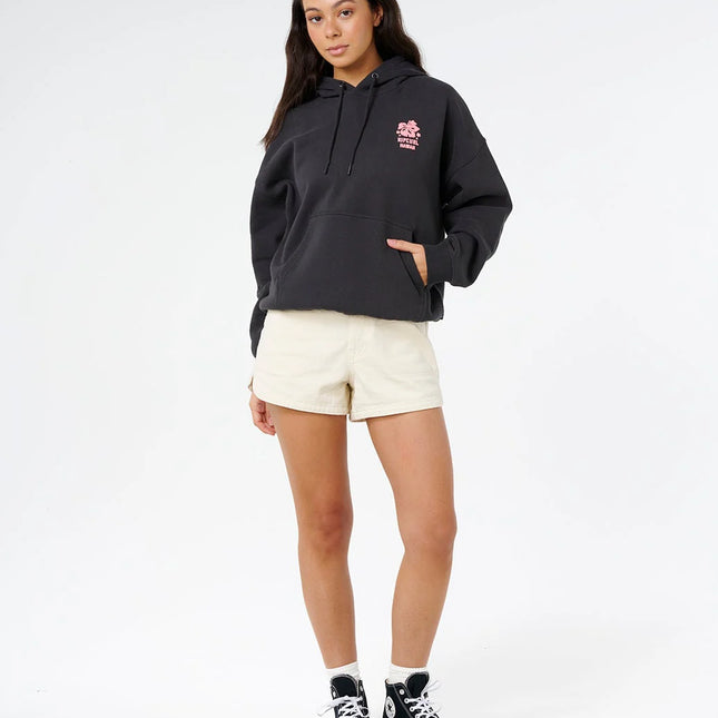 Rip Curl - Surf Puff Relaxed Hood P/P (Washed Black)
