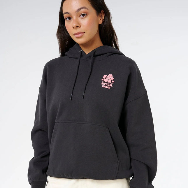 Rip Curl - Surf Puff Relaxed Hood P/P (Washed Black)