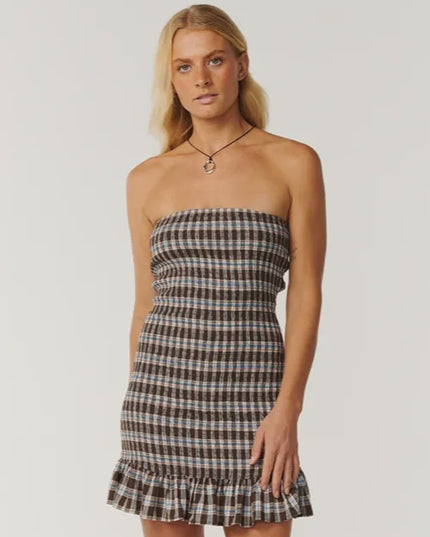 Rip Curl - Paraiso Shirred Check Dress