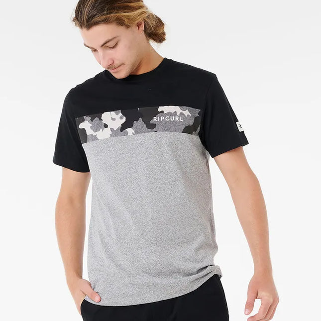 Rip Curl - Undertow Panel Tee (Black/Camo)