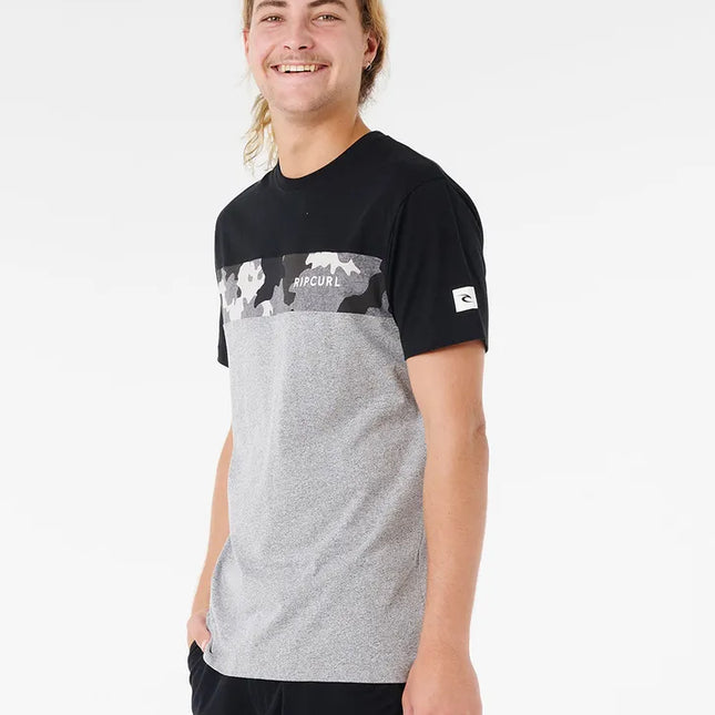Rip Curl - Undertow Panel Tee (Black/Camo)