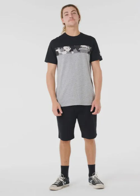 Rip Curl - Undertow Panel Tee (Black/Camo)