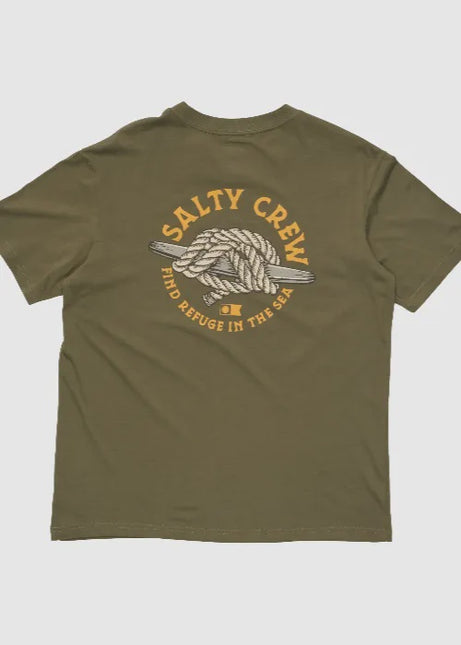 Salty Crew - Cleat Knot Premium Short Sleeve Tee (Dusty Olive)