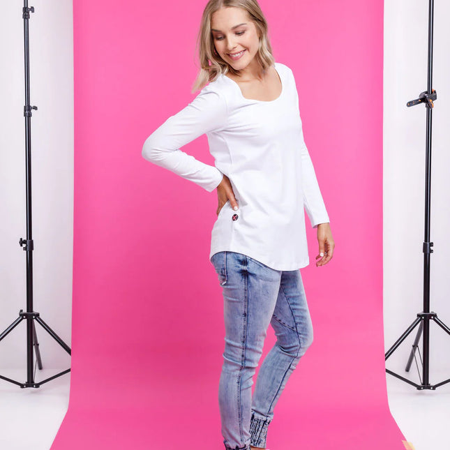 Home Lee - Long Sleeve Tee (White)