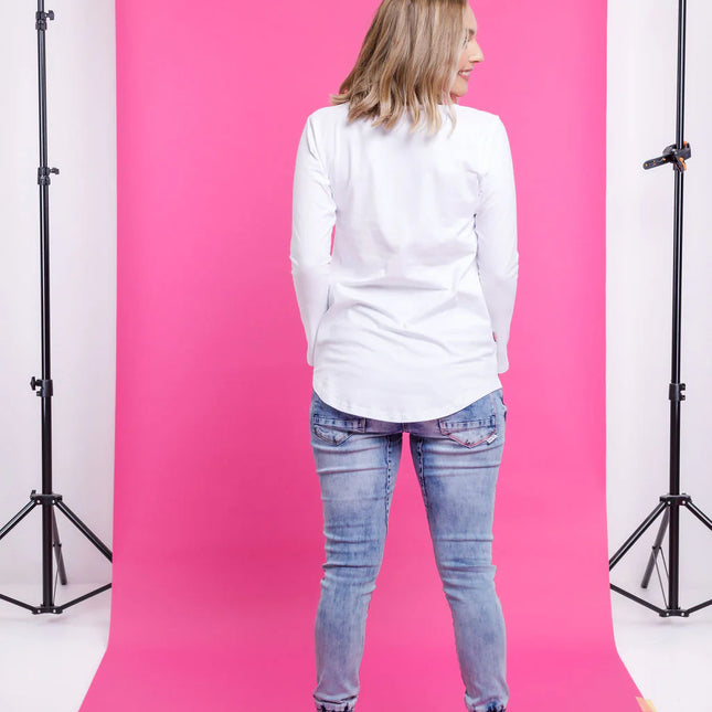 Home Lee - Long Sleeve Tee (White)