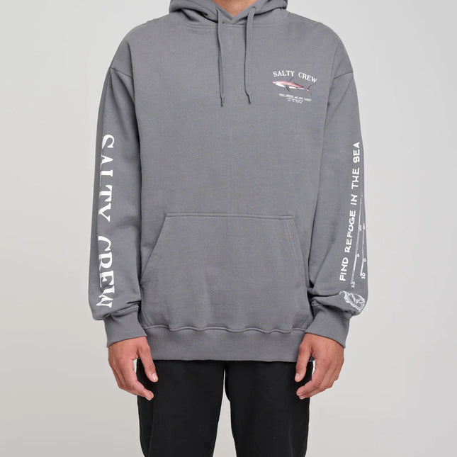 Salty Crew - Bruce Hood Fleece (Charcoal)
