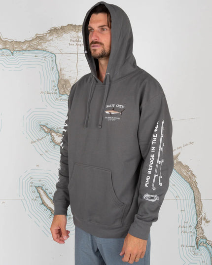 Salty Crew - Bruce Hood Fleece (Charcoal)