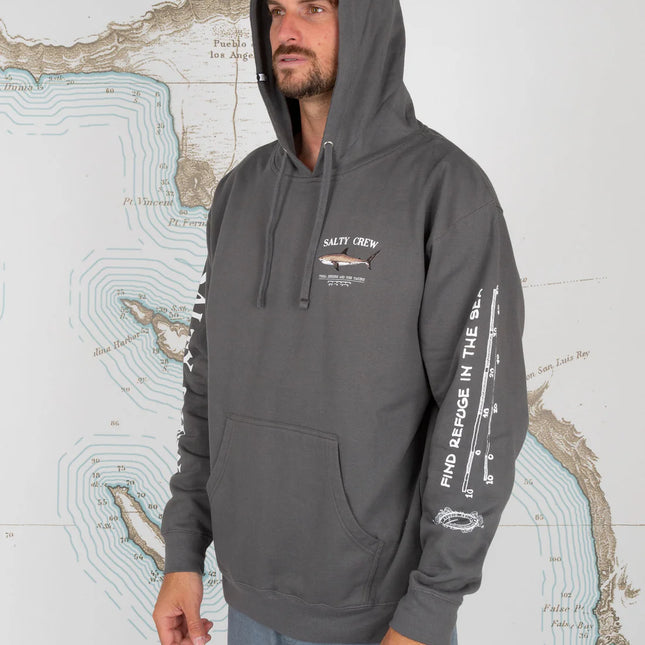 Salty Crew - Bruce Hood Fleece (Charcoal)