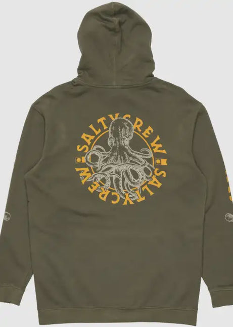 Salty Crew - Tentacles Midweight Fleece (Dusty Olive)