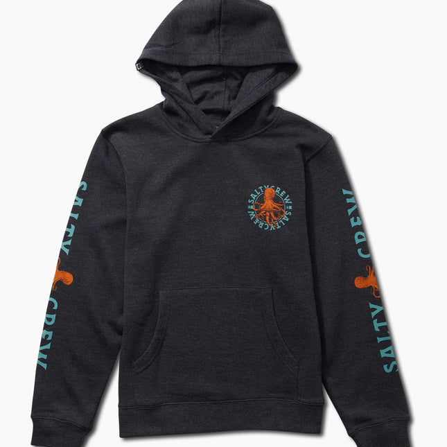 Salty Crew - Tentacles Boys Fleece Hood (Navy Heather)