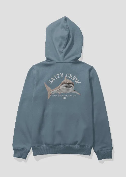 Salty Crew - Lurking Boys Fleece Hood (Slate)