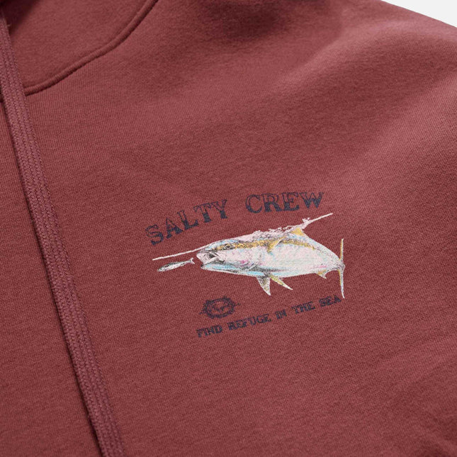 Salty Crew - Surface Midweight Hood (Burgundy)