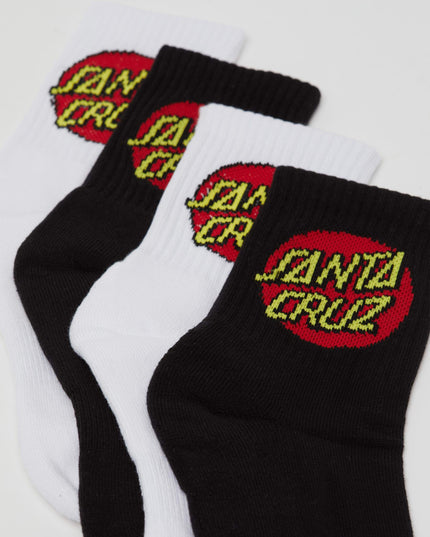 Santa Cruz - Classic Dot Socks (4 Pack)