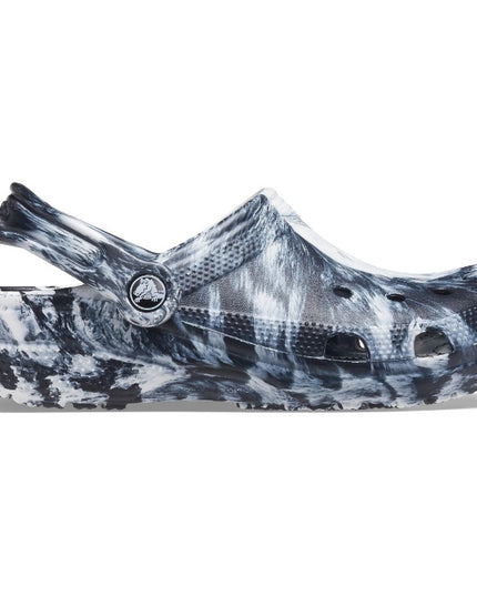 Crocs - Classic Marbled Clog (White /Black)
