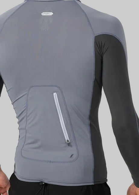 O'Neill - Hyperfreak Skin Long Sleeve Rash Guard With Hood