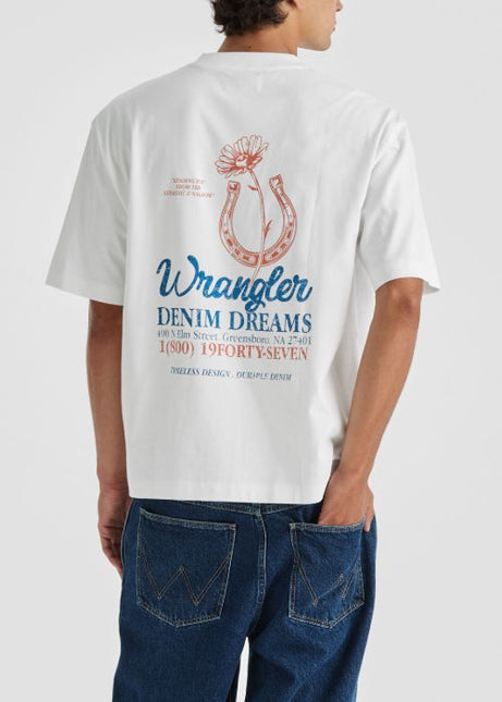 Wrangler - Lucky you Boxcar Tee (White)