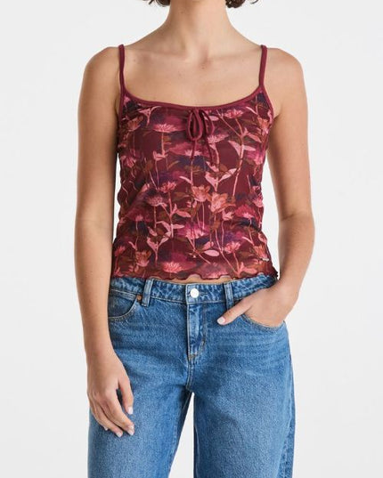 Wrangler - Floral Fields Mesh Top