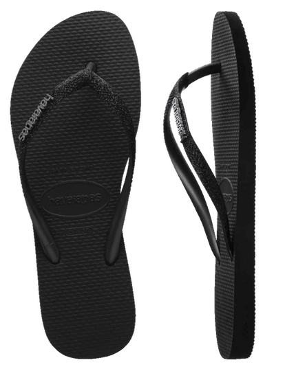 Havaianas - Slim Glitter II Logo Metallic Flip Flops - Westside Surf + Street