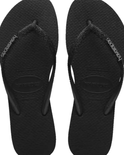 Havaianas - Slim Glitter II Logo Metallic Flip Flops - Westside Surf + Street