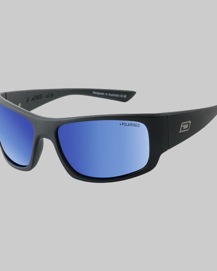 Dirty Dog - Gorilla (Satin Black - Grey/Blue Mirror Polarised)