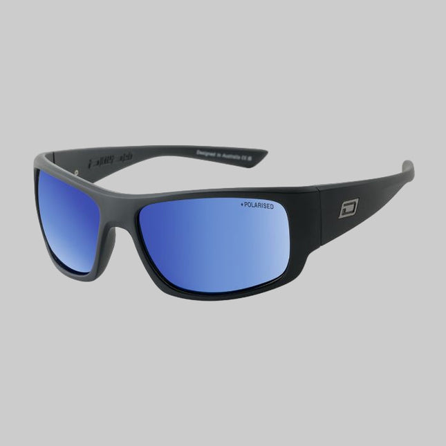 Dirty Dog - Gorilla (Satin Black - Grey/Blue Mirror Polarised)