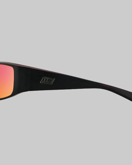 Dirty Dog - Sharky (Satin Black-Grey/Red Fusion Mirror Polarised)